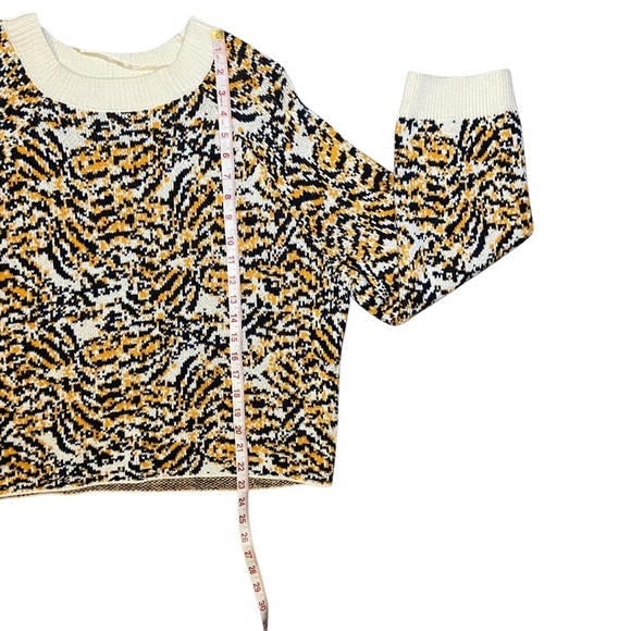 Rachel Comey Target Animal Leopard Cheetah Print Crewneck Pullover Sweater Large - Picture 7 of 7